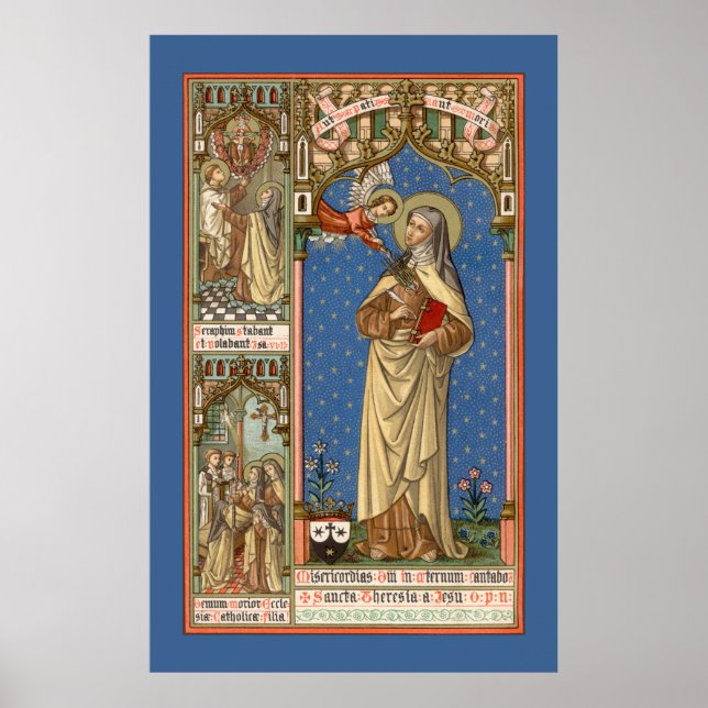Póster Santa Teresa de Ávila (SAU 28) (Frente)