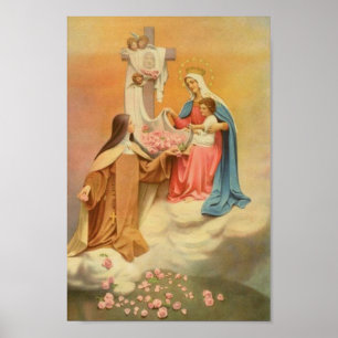 Póster Santa Teresa de la Flor Pequeña de Jesús