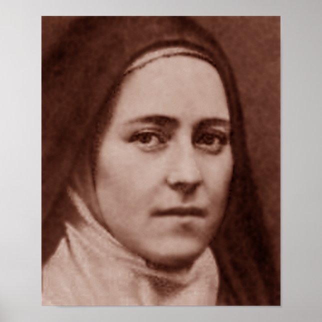 Póster Santa Teresa de Lisieux. (Frente)