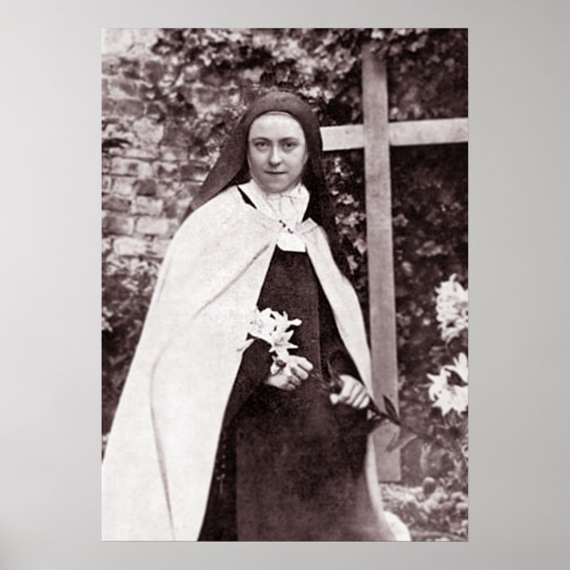 Póster Santa Teresa de Lisieux, la flor pequeña (Frente)
