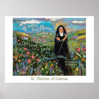 Póster Santa Teresa de Lisieux Poster
