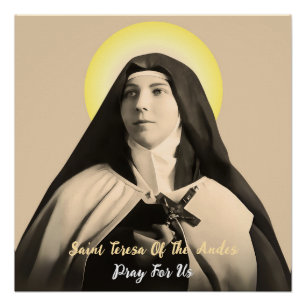PÓSTER SANTA TERESA DE LOS ANDES