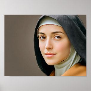 Póster Santa Teresa en una reflexión tranquila
