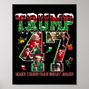 Póster Santa Trump Hacer Navidad Grande de Nuevo Feo Xmas