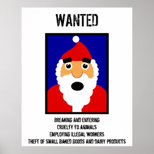 Póster Santa Wanted