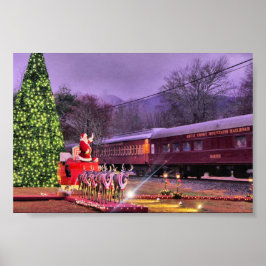 Póster Santa y el Polar Express