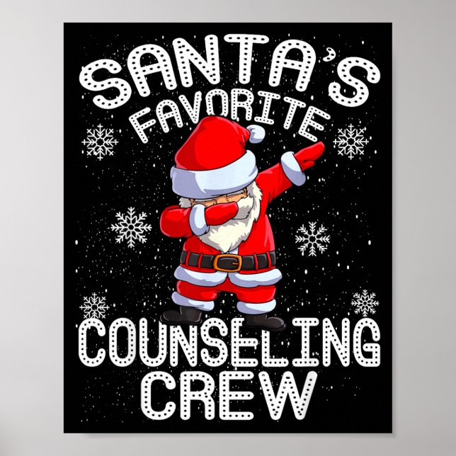 Póster Santa's Favorite Counseling Crew Christmas  (Frente)