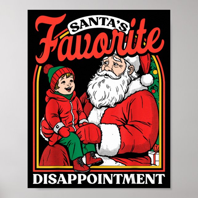 Póster Santas Favorite Disapintment Funny Sarcastic Chris (Frente)