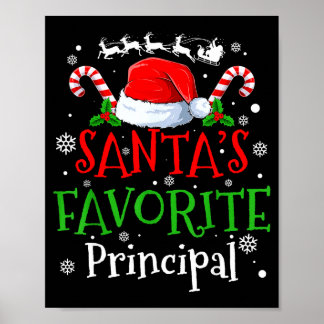 Póster Santa's Favorite Principal Christmas Party 