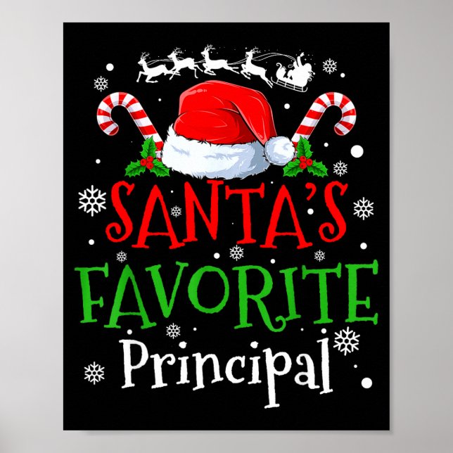 Póster Santa's Favorite Principal Christmas Party  (Frente)