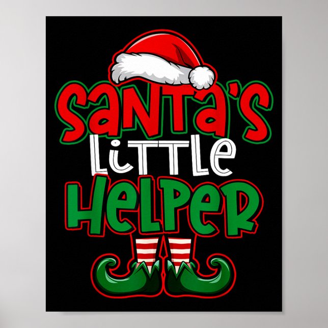 Póster Santa's Little Helper Espresso Martini Christmas T (Frente)