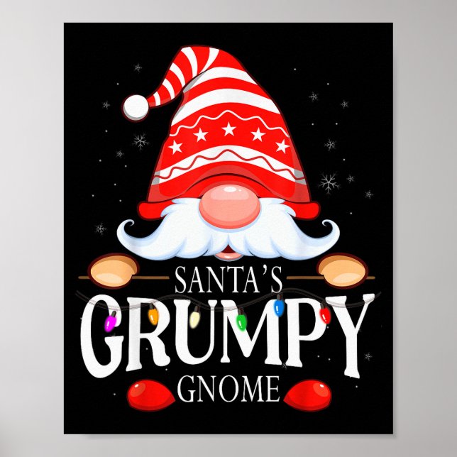 Póster Santa's Mpy Gnome Matching Christmas Pajama  (Frente)