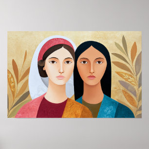 Póster Santas Perpetua y Felicidad: Fieles Juntas
