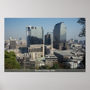 Póster Santiago céntrica, Chile