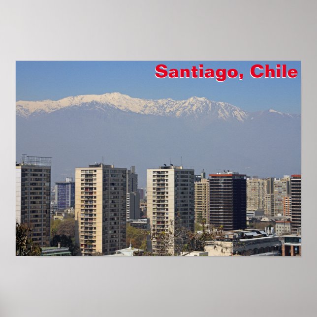 Póster Santiago, Chile (Frente)