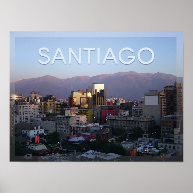 Póster Santiago - Chile (Frente)