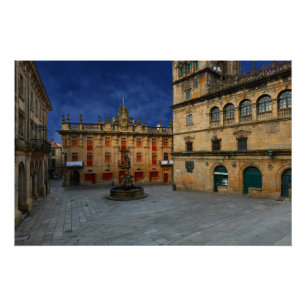 Póster Santiago De Compostela - La España Real