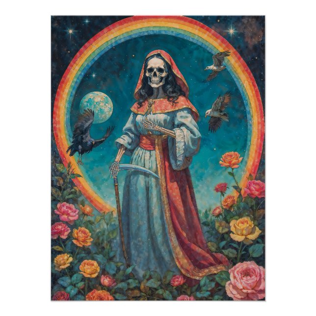 Póster Santisima muerte (Anverso)