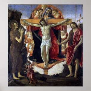 Póster Santísima Trinidad - Botticelli - c1492
