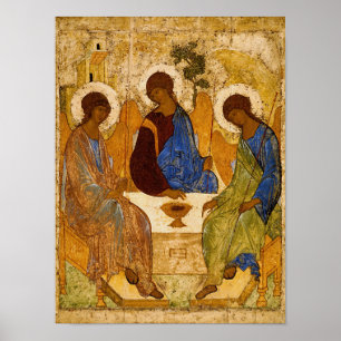 Póster Santísima Trinidad por Andrey Rublev