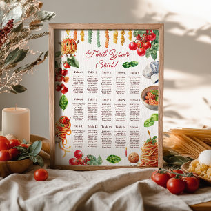 Póster Santo Cannoli pequeño albóndiga 1er cumpleaños Asi