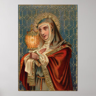 Póster Santo Clare de Assisi