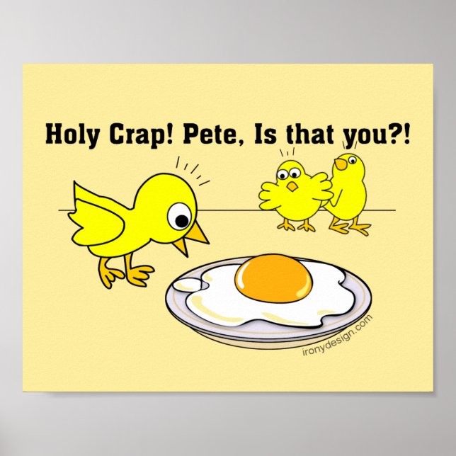 Póster ¡Santo Crap! Pete, es que Vegan Humor (Frente)