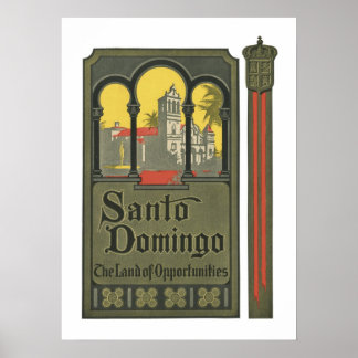 Póster Santo Domingo (blanco)