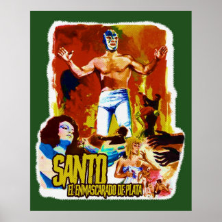 Póster Santo El Enmascarado de Plata