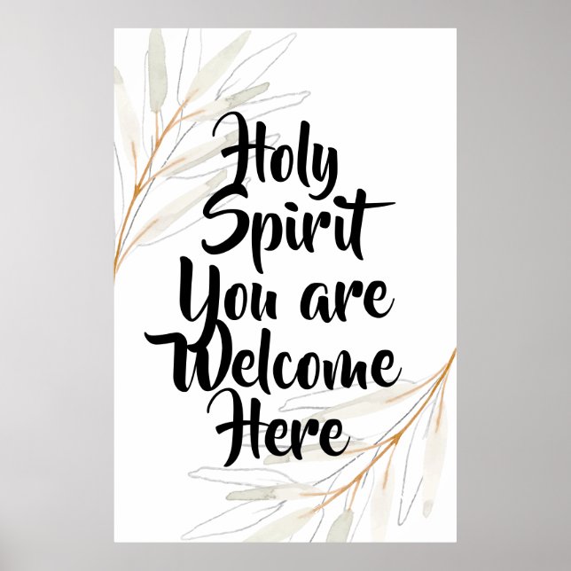 Póster Santo espíritu, eres bienvenido aquí (Frente)