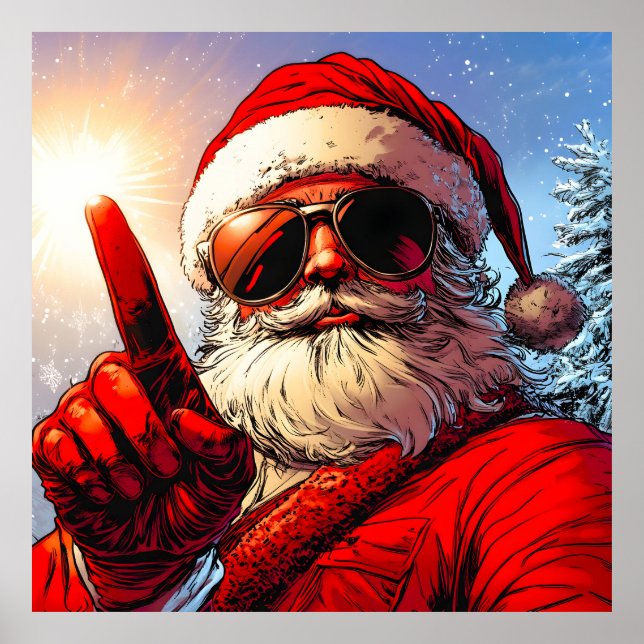 Póster Santo Jolly Santa Divine Glow (Frente)