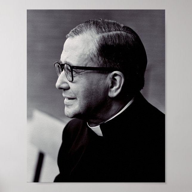 Póster Santo Josemaria Escriva (Frente)