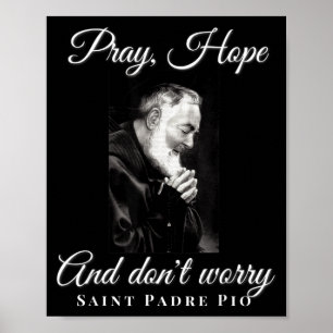 Póster Santo Padre O Rezar Esperanza No Te Preocupes Cató