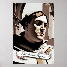 Póster Santo Tomás de Aquinas
