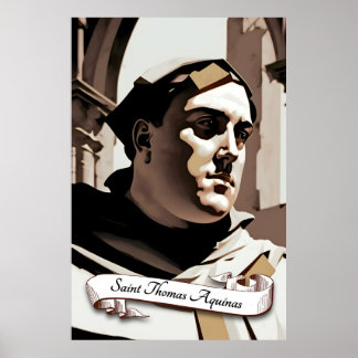 Póster Santo Tomás de Aquinas