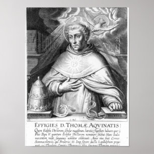 Póster Santo Tomás de Aquinas
