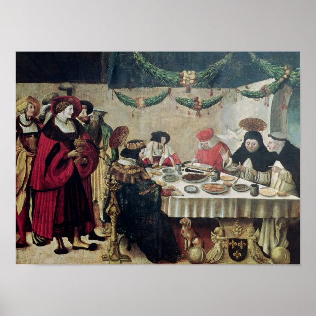 Póster Santo Tomás de Aquino y Luis IX (Frente)