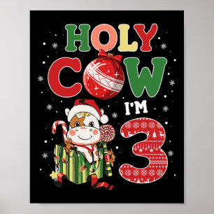 Póster Santo Vaca, soy el niño de cumpleaños 3.ª crianza