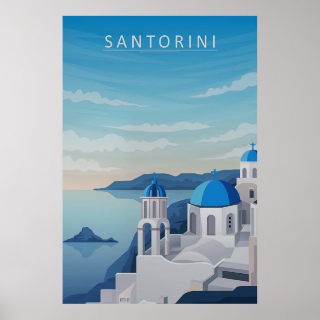 Póster Santorini (Frente)