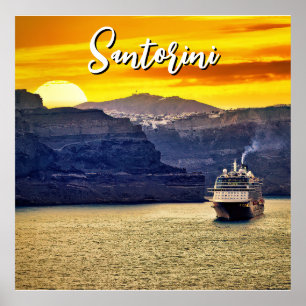 Póster Santorini