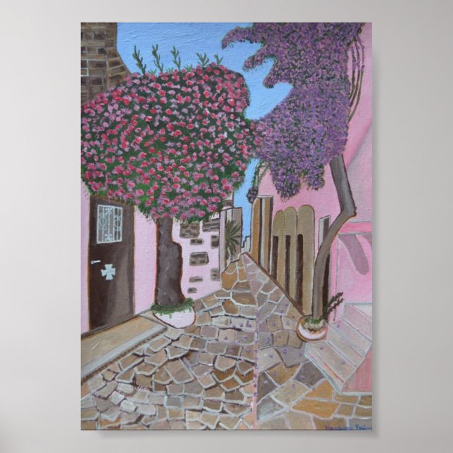 Póster Santorini (Frente)