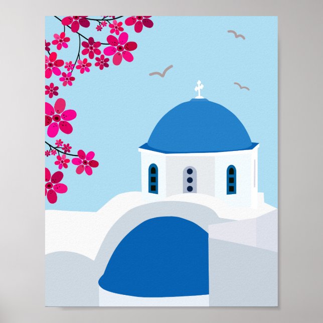 Póster Santorini 01 (Frente)