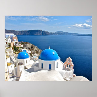 Póster Santorini Canvas