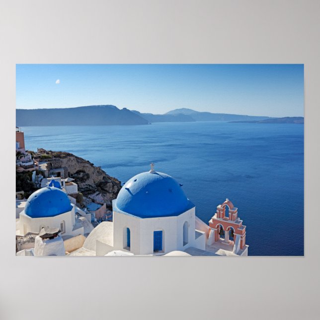 Póster Santorini, Grecia (Frente)