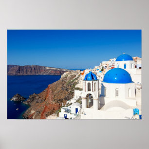 Póster Santorini, Grecia