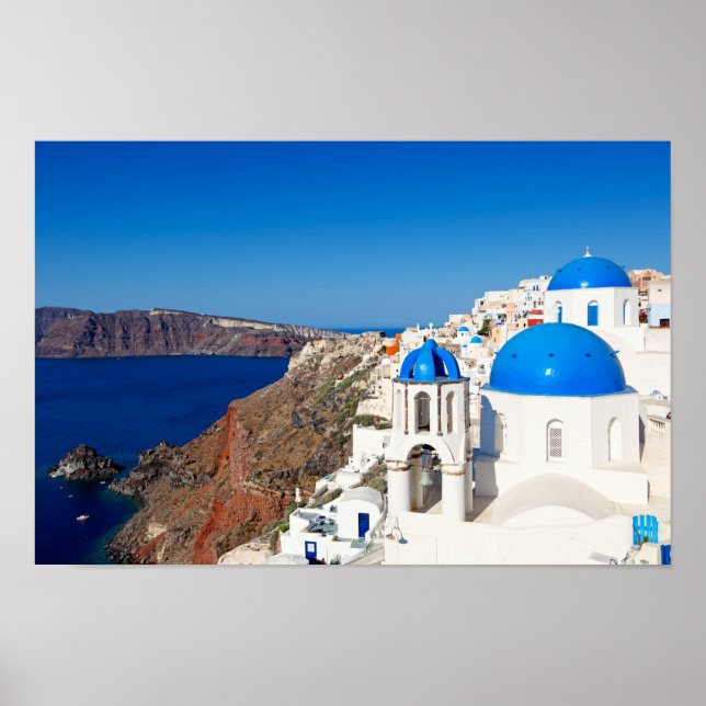 Póster Santorini, Grecia (Frente)