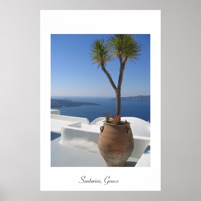 Póster Santorini, Grecia (Frente)