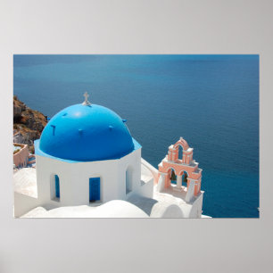 Póster Santorini Grecia