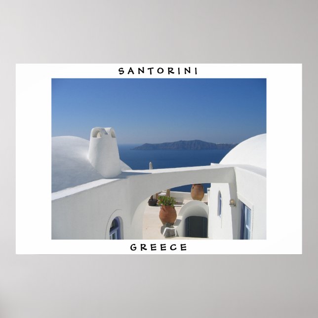 Póster Santorini, Greece (Frente)