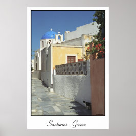 Póster Santorini kitty